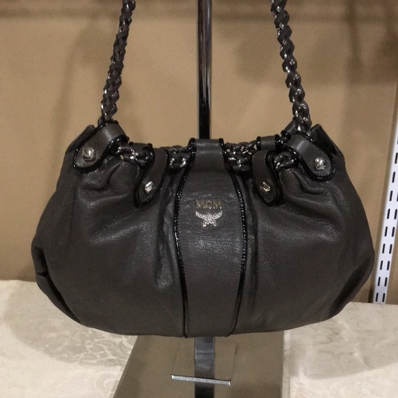 MCM Handbags - MCM Leather Chain Link Shoulder Bag